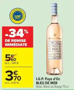 Carrefour Bernard Magne BLEU DE MER offre