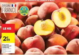 Carrefour Carrefour Pêche jaune offre