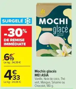 Carrefour MEI ASIA Mochis glacés offre