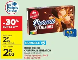 Carrefour Sensation Peanut Ice Cream Bars offre