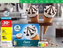 Carrefour Carrefour Extra Cônes glacés Coco offre