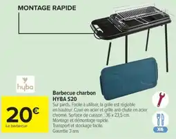 Carrefour hyba Barbecue charbon HYBA S20 offre