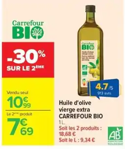 Carrefour Carrefour BIO Huile d'olive vierge extra offre