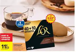 Carrefour L'OR Espresso offre