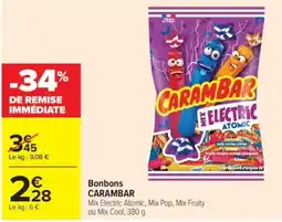 Carrefour CARAMBAR Bonbons offre