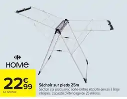Carrefour HOME Séchoir sur pieds 25m offre