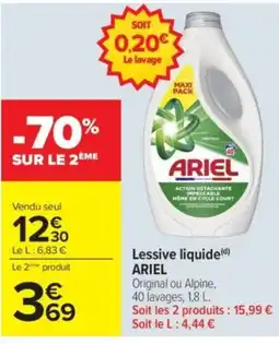 Carrefour ARIEL Lessive liquide offre