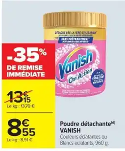 Carrefour Vanish Poudre détachante offre
