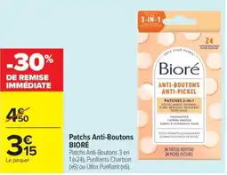 Carrefour Biore Patches Anti-Boutons offre