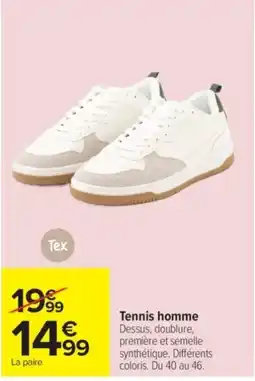Carrefour Tex Tennis homme offre
