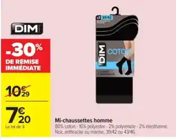 Carrefour DIM Mi-chaussettes homme offre