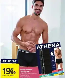Carrefour ATHENA Boxers homme offre
