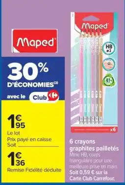 Carrefour Maped crayons offre