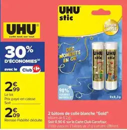 Carrefour UHU stic offre