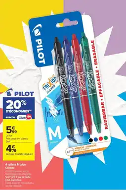 Carrefour PILOT Frixion Clicker offre