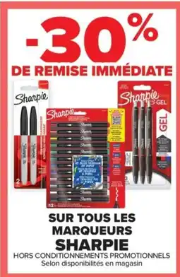 Carrefour Sharpie Sur tous les marqueurs offre