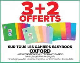 Carrefour Oxford sur tous cahiers easybook offre