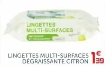 Gifi Lingettes multi-surfaces dégraissante citron offre