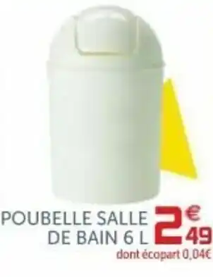 Gifi Poubelle salle de bain 6 L offre