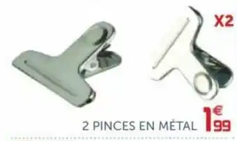 2 Pinces en métal