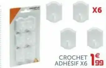 Crochet adhésif X6