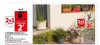 Auchan Pot Droit 30 Cm H.23 Cm, Jardinière offre