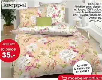 KAEPPEL Linge de lit Flirtation