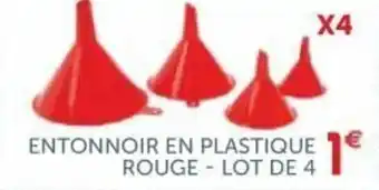 Gifi Entonnoir en plastique rouge offre