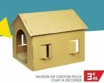 Gifi Maison en carton pour chat à décorer offre