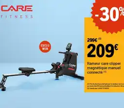 E.Leclerc Sport Care - rameur clipper manétiqu manuel connecté offre