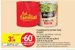 Intermarché D'aucy flageolets extra fins offre