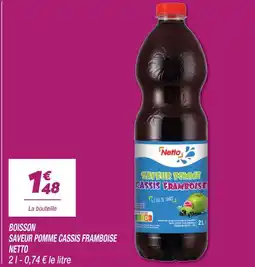 Netto Netto saveur pomme cassis framboise offre