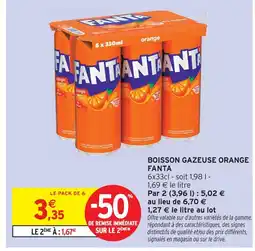 Intermarché Fanta boisson gazeuse orange offre