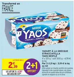 Intermarché Nestlé yaourt à la grecque stracciatella offre