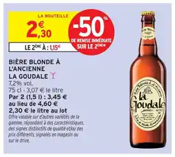 Intermarché La goudale bière blonde à l'ancienne offre