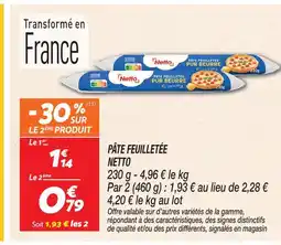 Netto Netto pâte feuilletée offre