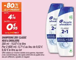 Netto Head & shoulders shampooing 2en1 classic offre