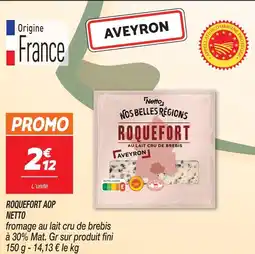 Netto Netto roquefort aop offre