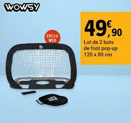 E.Leclerc Sport Lot de 2 buts de foot pop-up offre