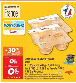 Netto Netto crème dessert saveur praliné offre