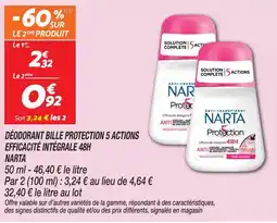 Netto Nart déodorant bille protection 5 actions offre