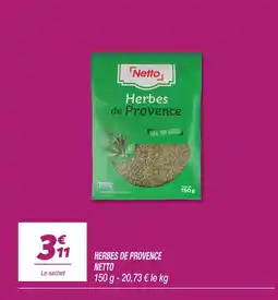 Netto Netto herbes de provence offre