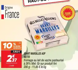 Netto Netto quart maroilles aop offre