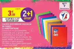 Intermarché Clairefontaine cahier koverbook 24x32cm 96 pages offre