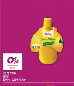 Netto Netto jus de citron offre
