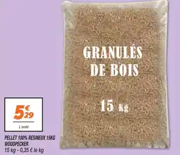 Netto Woodpecker pellet 100% resineux 15kg offre