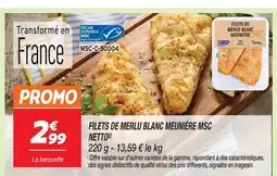 Netto Netto filets de merlu blanc meunière msc offre