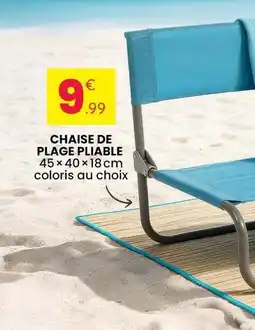 Stokomani Chaise de plage pliable offre
