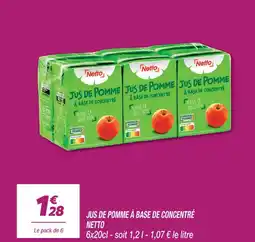 Netto Netto jus de pomme à base de concentré offre