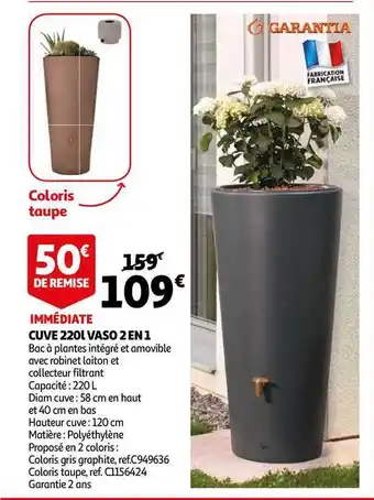 Cuve 220l Vaso 2 En 1